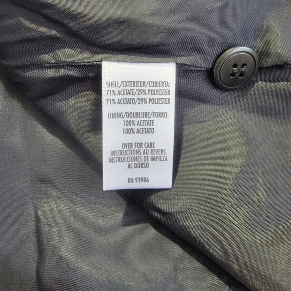 NWT Petite Sophisticate Classic Black Pinstripe 4 Button Blazer Jacket Size 12P - Picture 7 of 12